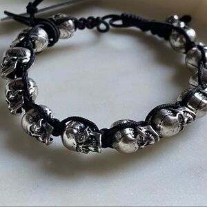 Authentic Frederik Anderson Copenhagen men’s skull bracelet